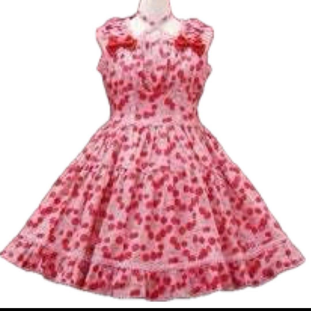 【ベイビーザスターズシャインブライト】チェリー柄ワンピ