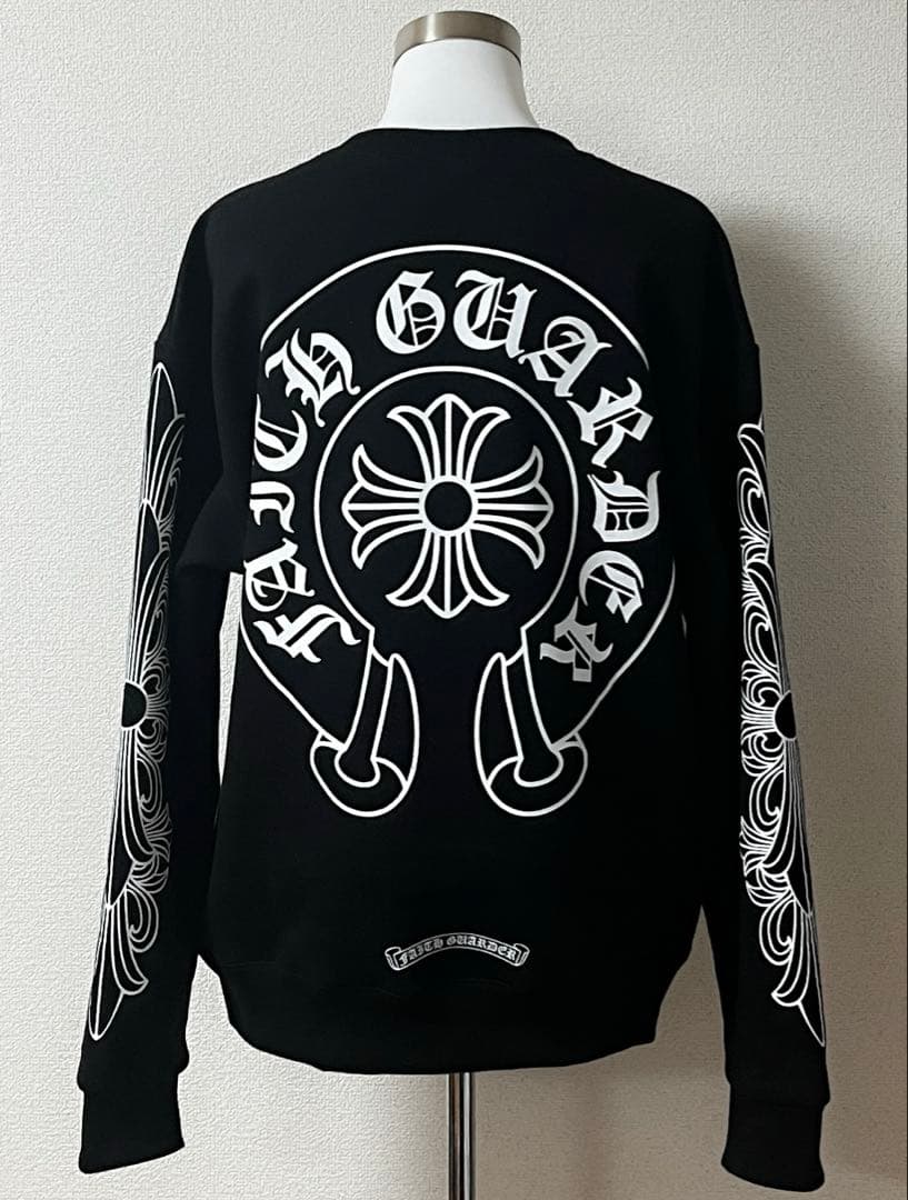 CHROME HEARTS クロムハーツ スエット トレーナー ブラック 裏起毛