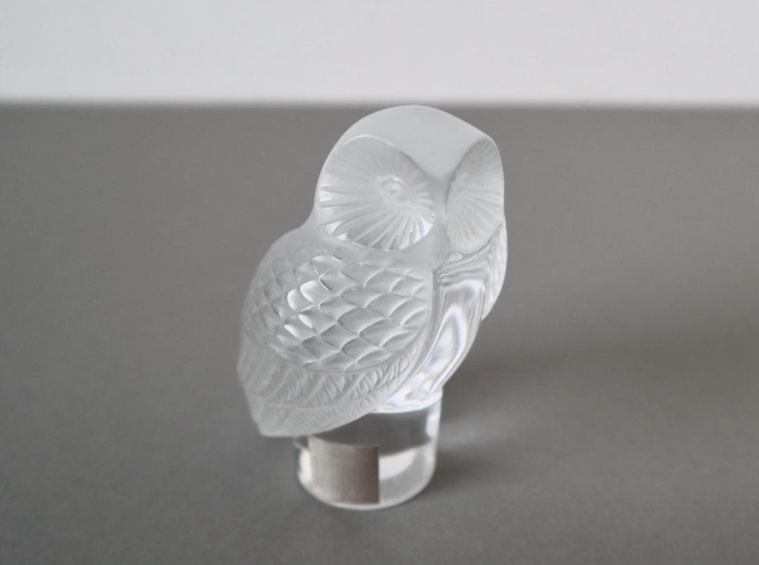 CRISTAL LALIQUE PARIS ラリック フクロウ ペーパーウェイト