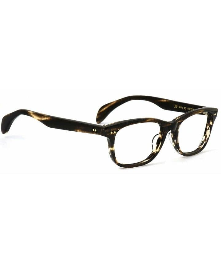 ★匠 角矢甚治郎作【鯖江メガネ・新品】伊達メガネ　セルロイドフレーム　其27-ハ