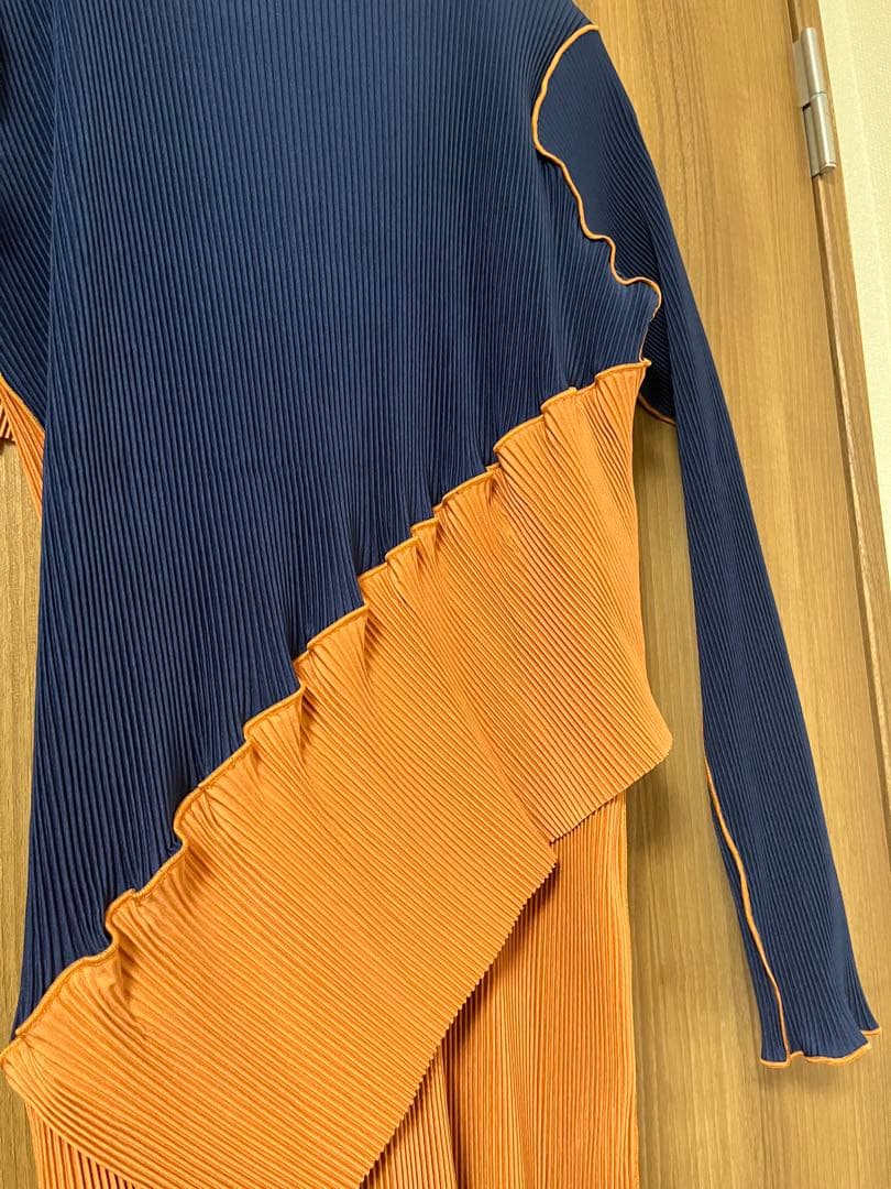 小百合•kotohayokozawa ロングスリーブ ドレス ハイネック