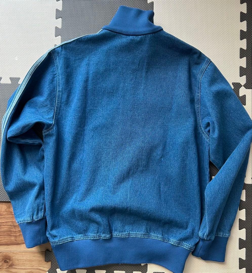 【美品⭐️】アディカラー デニム ファイヤーバード トラックトップ　ブルー　L