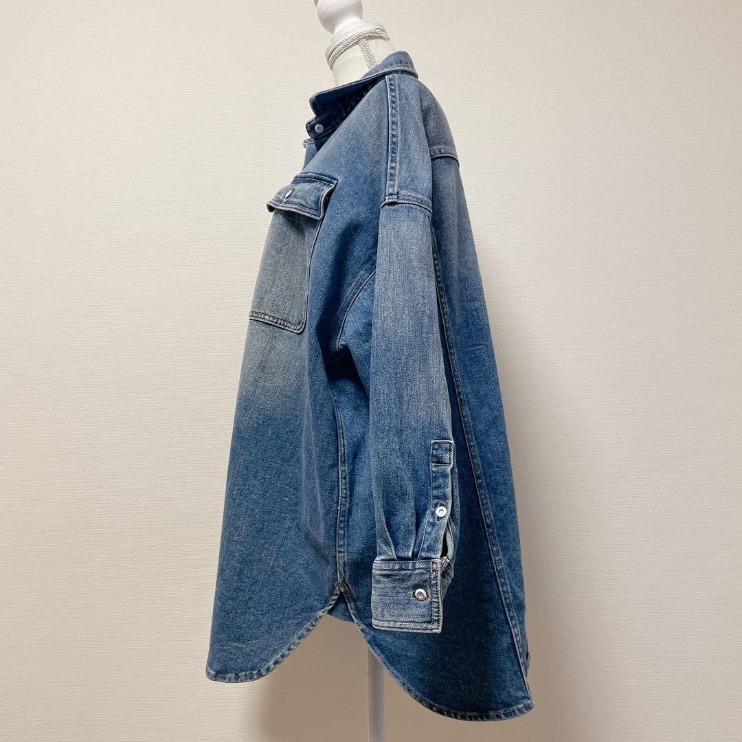 ヘルシーデニム　Almond　デニムシャツ　ビッグシルエット　HL87620