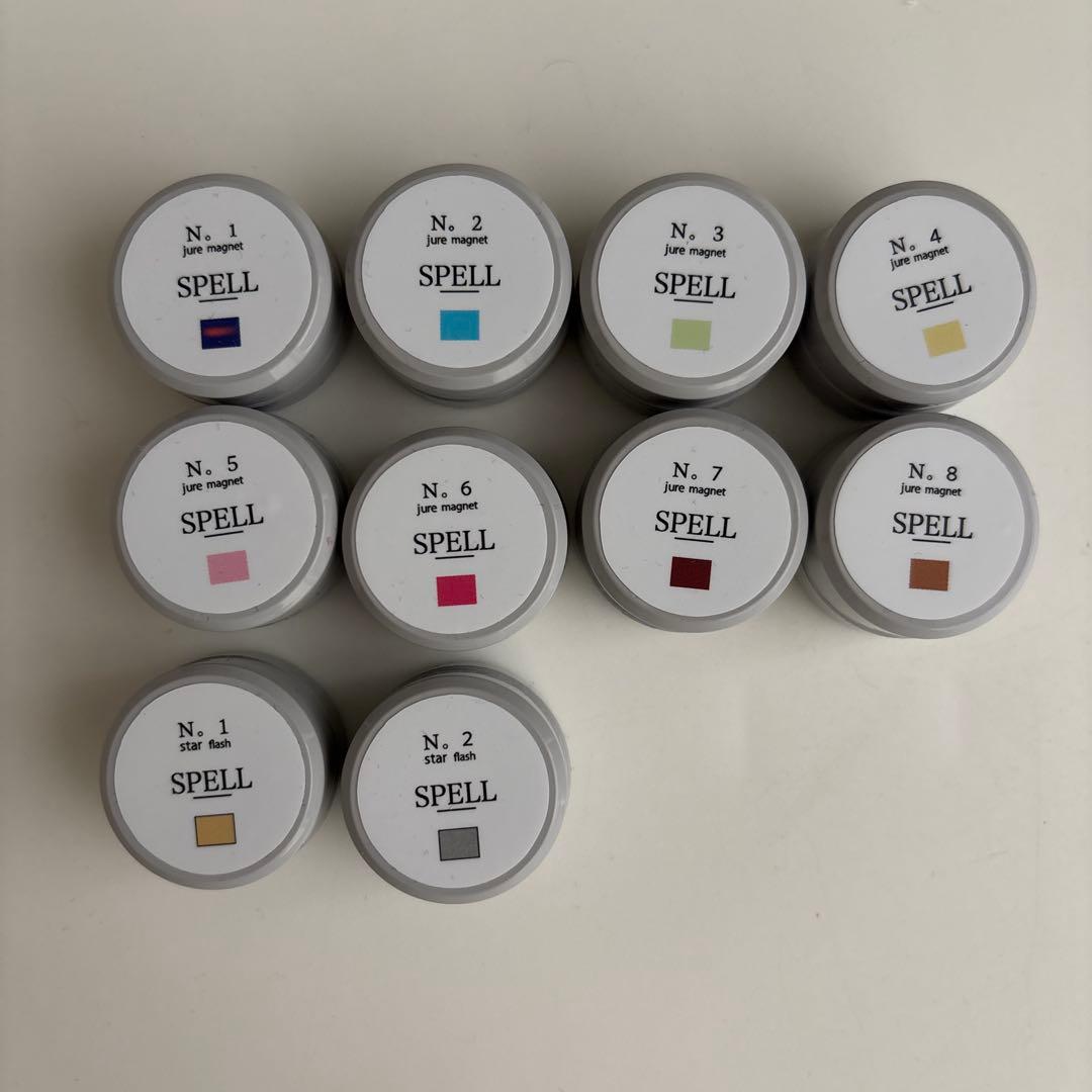 SPELLジェル【第二弾】10色セット　jure&star グリッター付き
