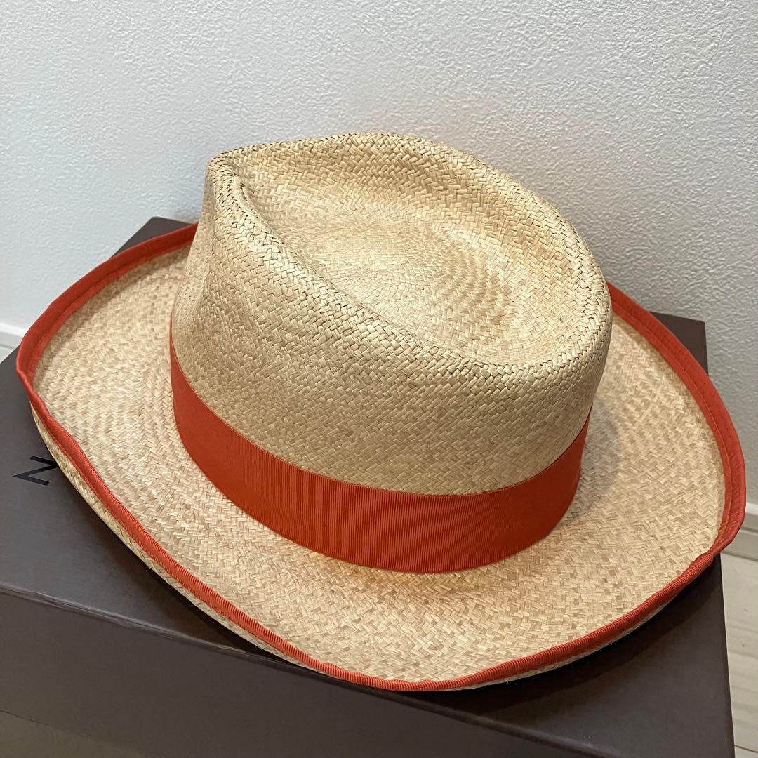 ほぼ新品★ ボルサリーノ　麦わら帽子