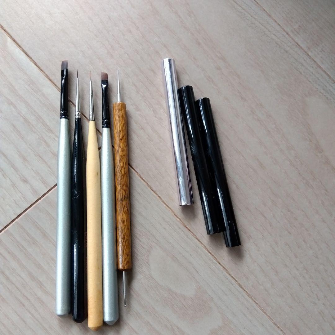 ネイルアート用具セット 黒とピンク