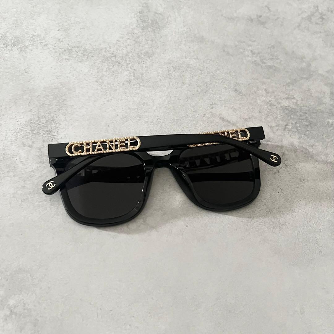 CHANEL サングラス　ココマーク　サイドロゴ　ケース付き