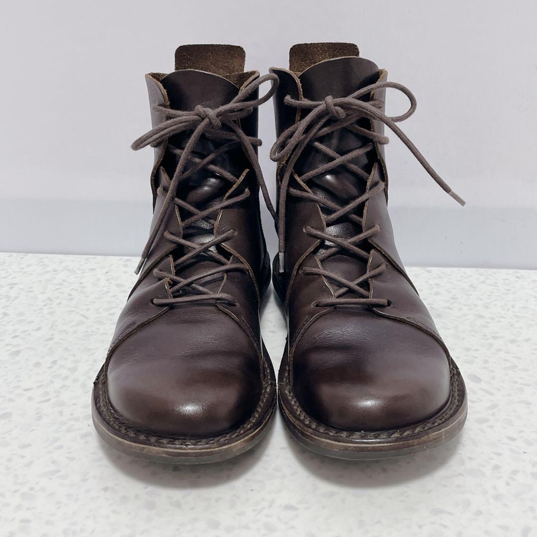 美品◆Trippen NOMAD カウレザー　レースアップ　ショートブーツ　38