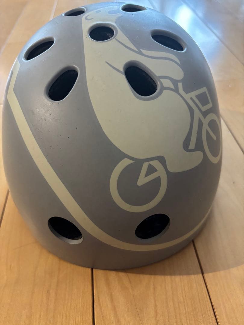 ビッケ bikke 子供用自転車 ブルーグレー 22インチ　ヘルメット付き