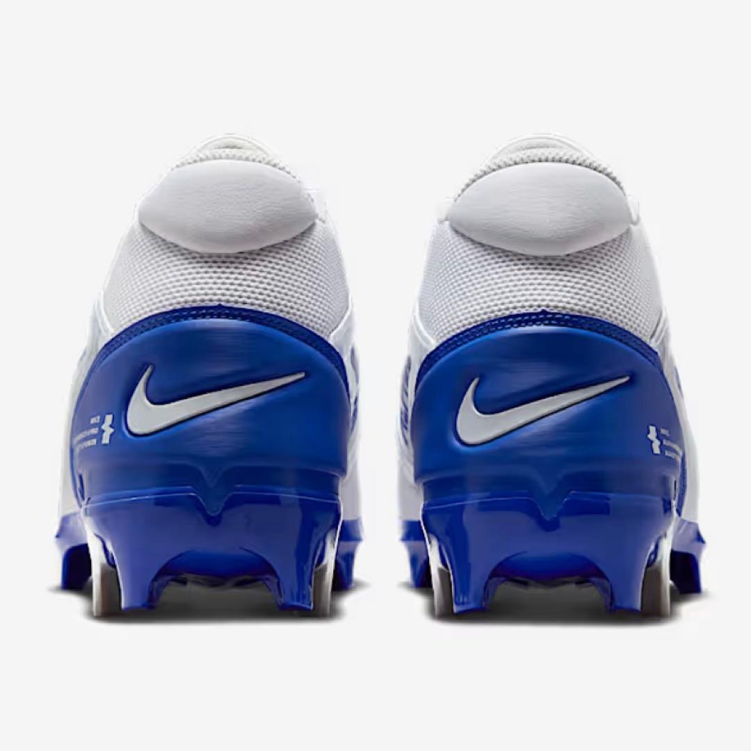 ナイキ 28 アルファメナス プロ アメフト スパイク シューズ 靴 白 青