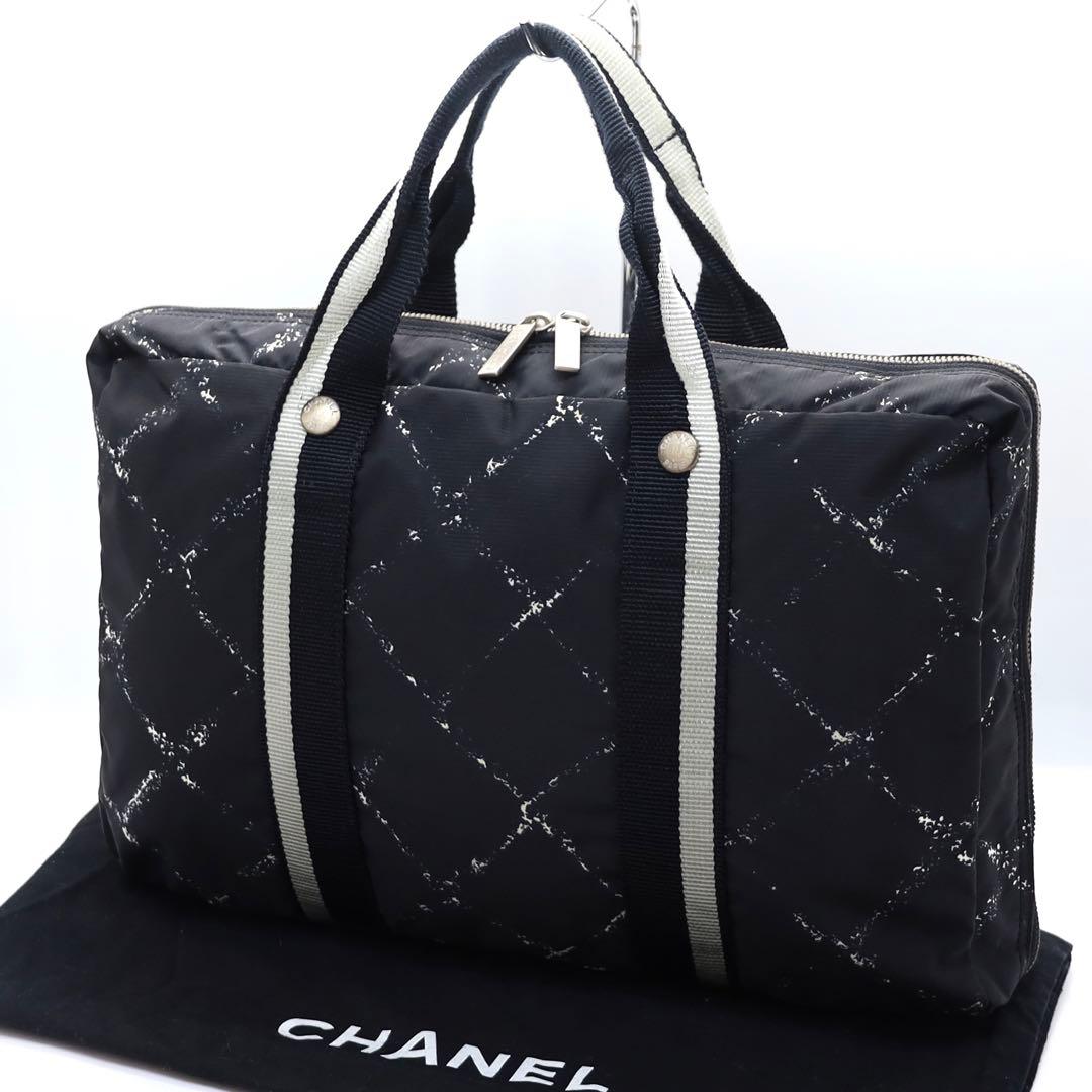 【超美品】　シャネル　旧トラベルライン　ビジネスバッグ　ハンドバッグ　ナイロン
