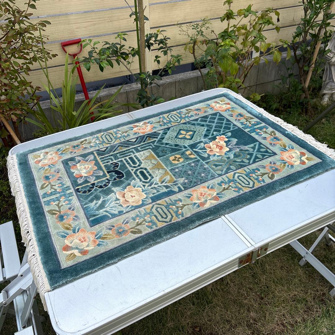 段通　玄関マット カーペット