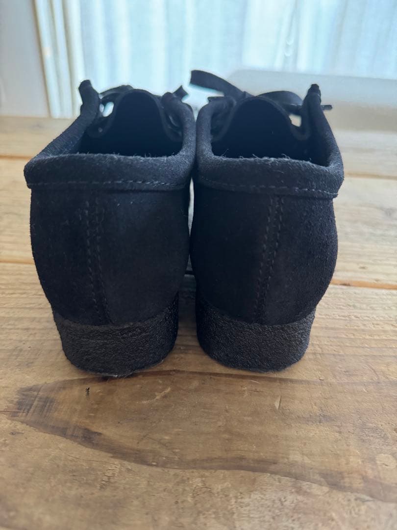 クラークス　ワラビー　38 uk5 ブラック　スウェード　極美品
