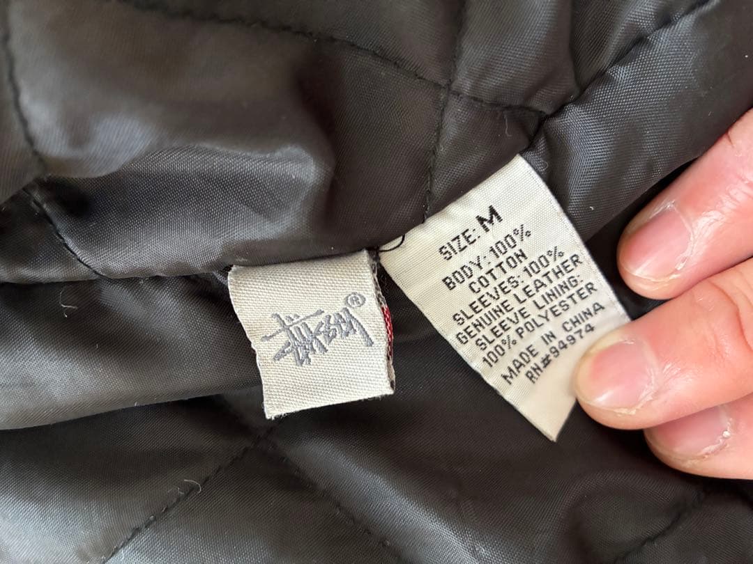 【最終値下げ】STUSSY GEAR デニムレザー　ジャケット