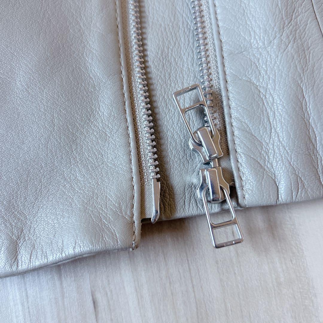 アナイ ANAYI シープレザー 羊革 ライダースジャケット 38