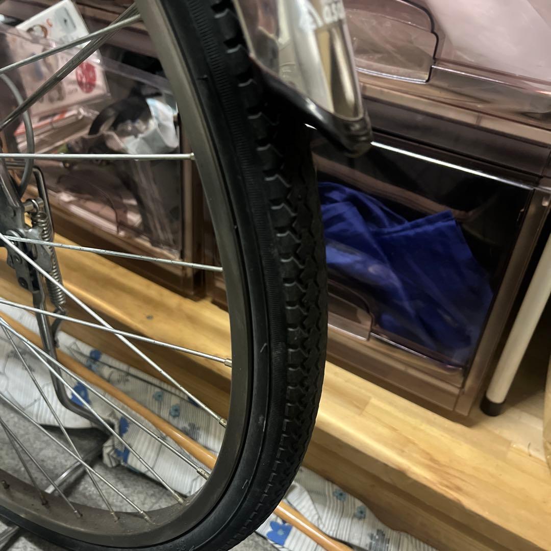 耐パンクタイヤあさひトラッドラインSベルト27インチ 6段変速 オートライト