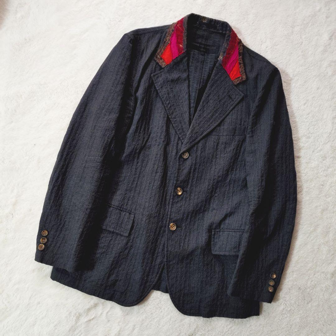 コムデギャルソン 03s キューバ期 エスニックシアサッカージャケット S