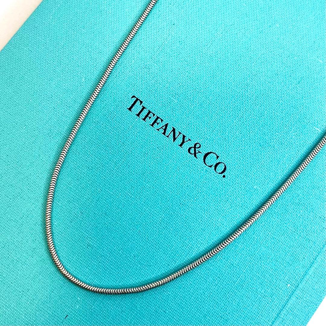 ティファニー スネークチェーン ネックレス チェーン 45cm シルバー925