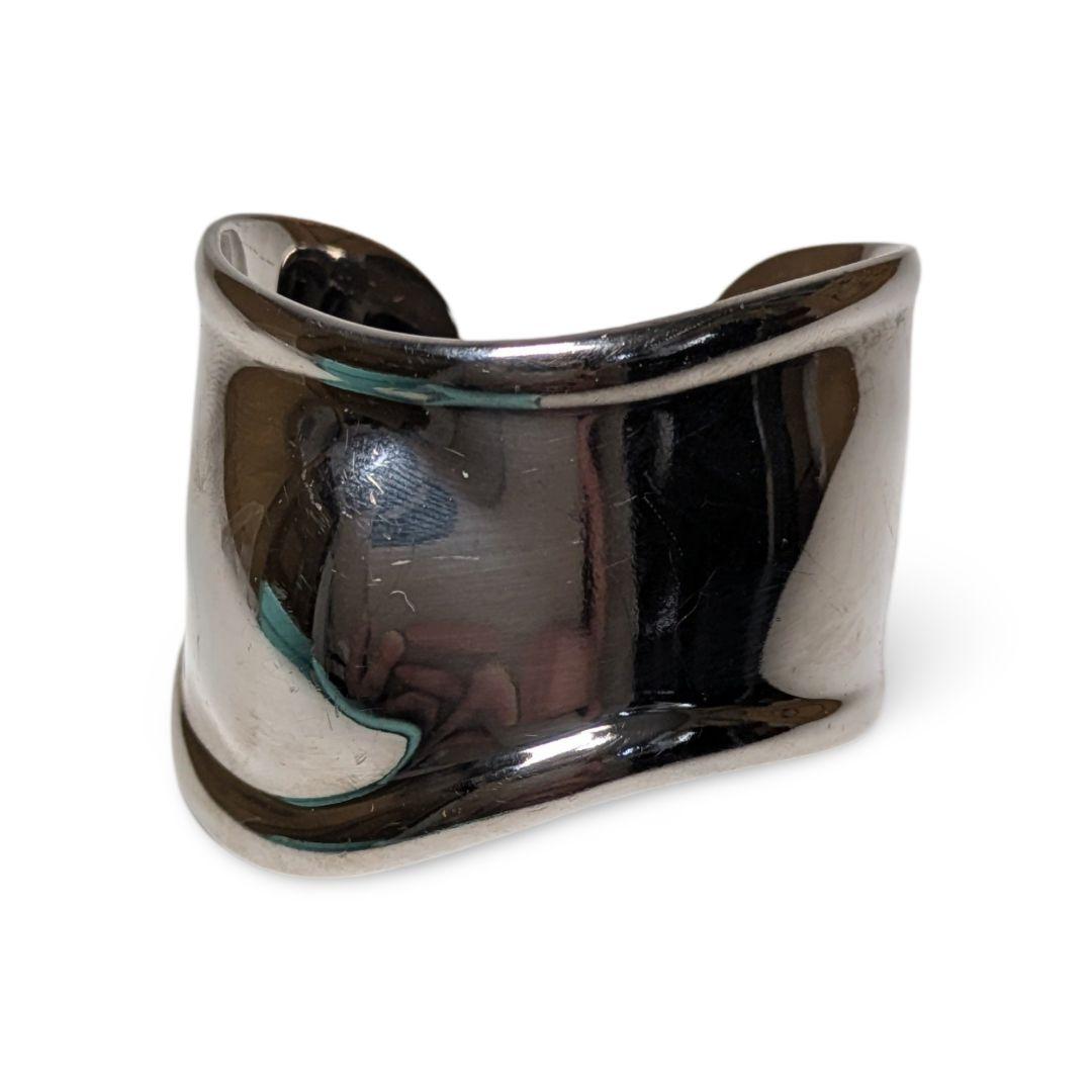 【極美品】Tiffany & Co. ボーンカフ　ルテニウム