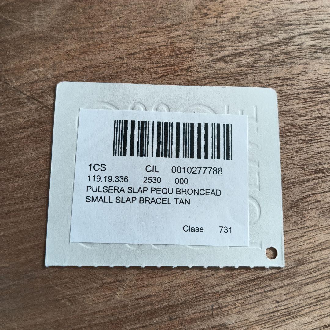 LOEWE ロエベ スラップブレスレット スモール（カーフ）　タン