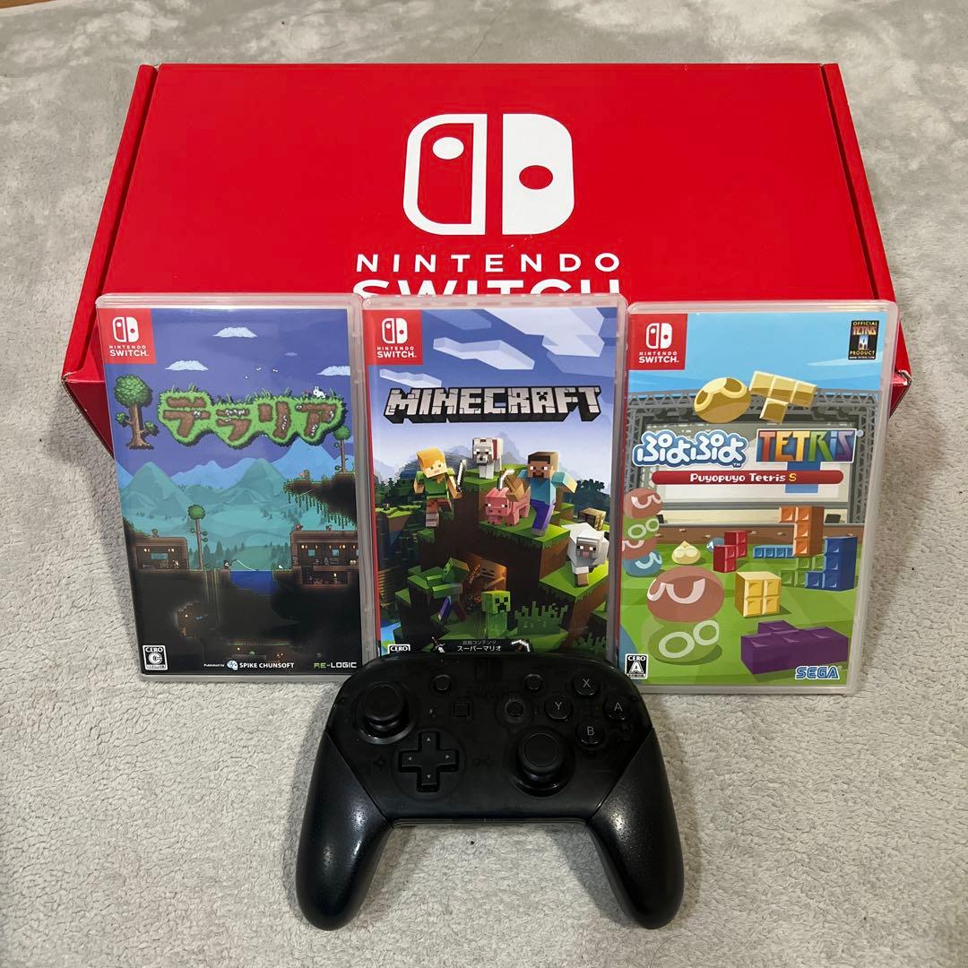 ニンテンドーSwitch 本体 プロコン ソフト3本 その他