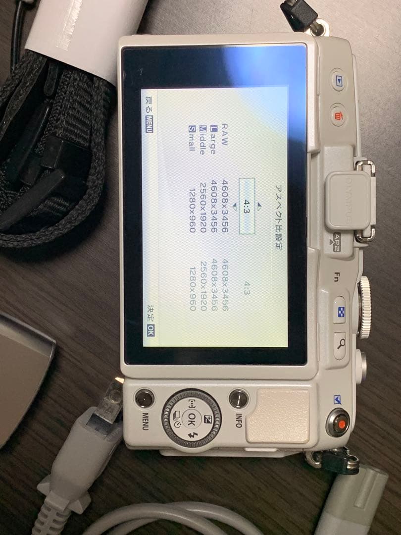 【極美品】OLYMPUS PEN Lite E-PL6 ホワイト 付属品多数