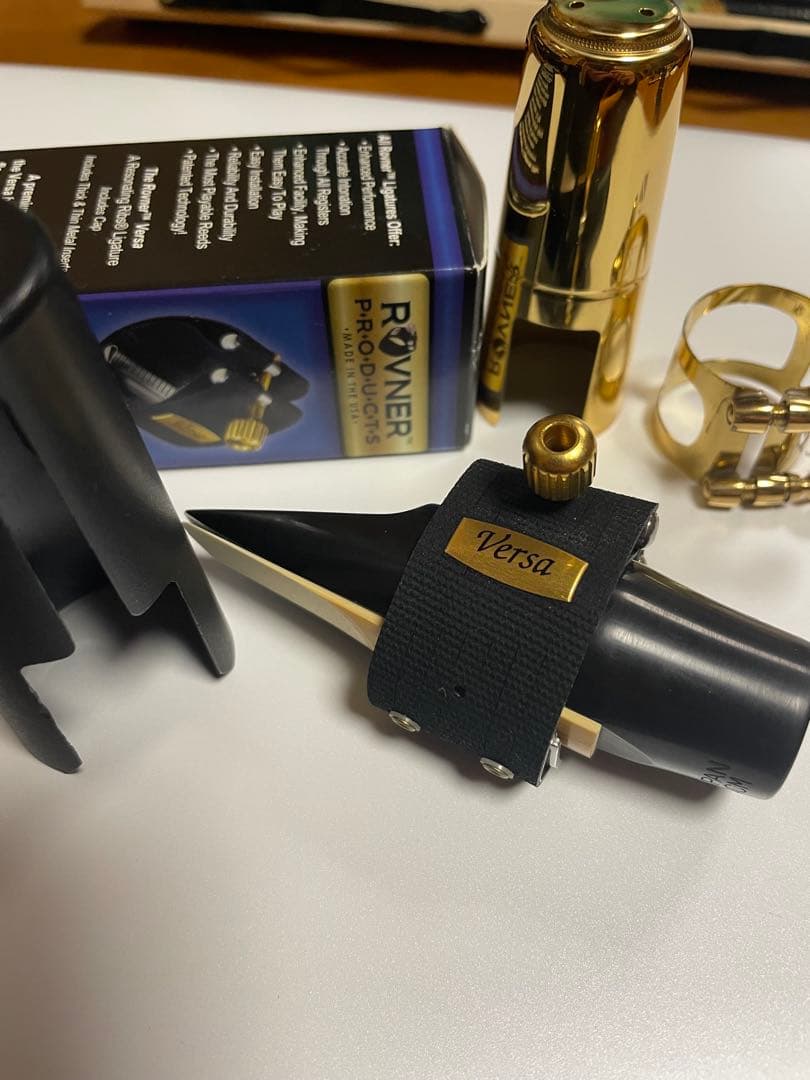 YAMAHAアルトサックスマウスピース4C custom ロブナーリガチャー付き