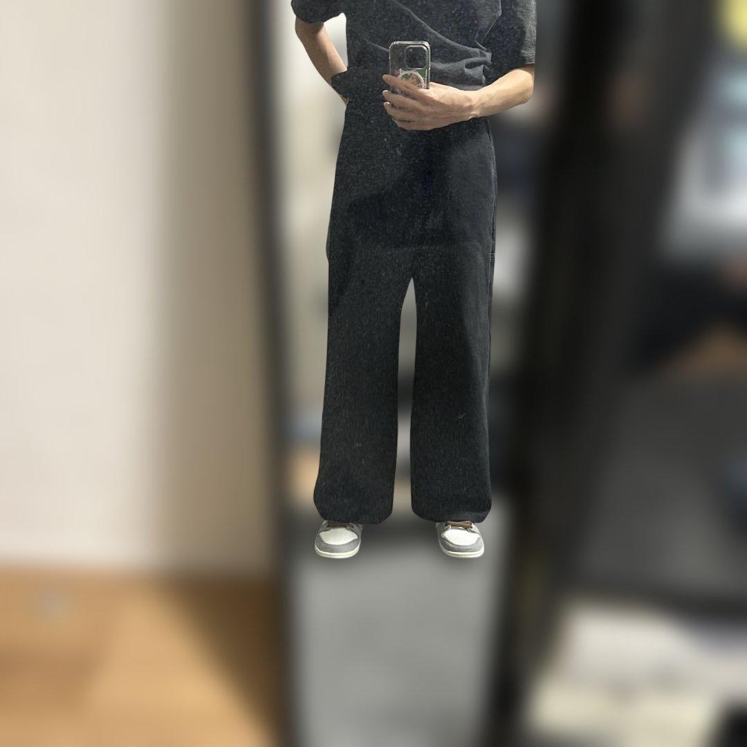 パンツ asapmode Stacked Canvas Wide-Leg Pants M