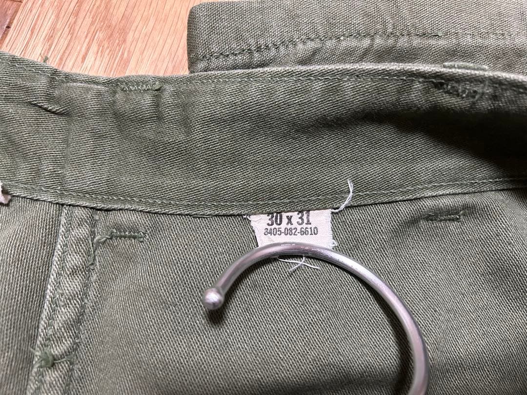 60‘s U.S.ARMY OG-107 ベイカーパンツ W30 L31