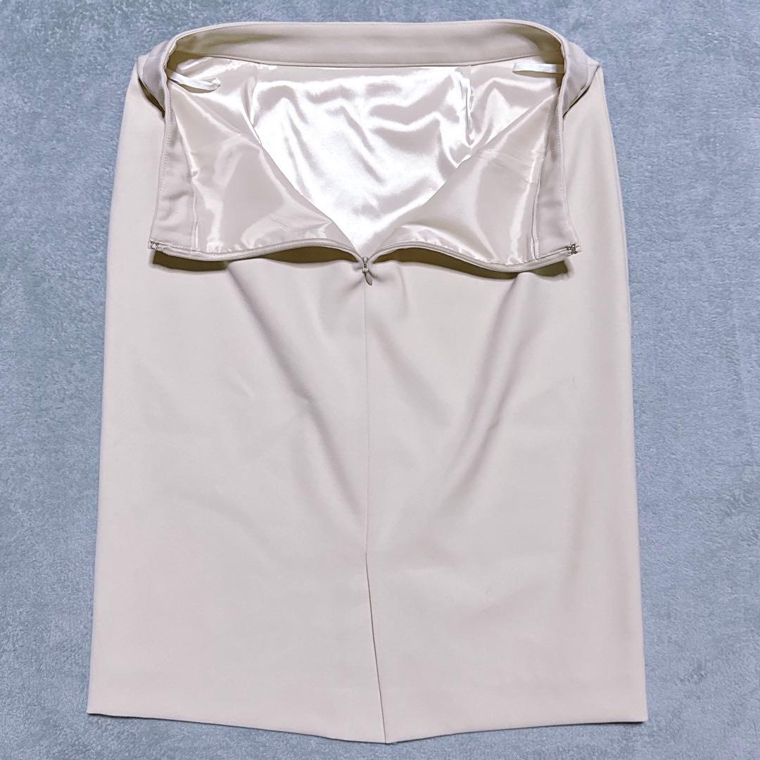 【未使用】INDIVI スーツ ノーカラー スカート 洗濯可能 レディース M