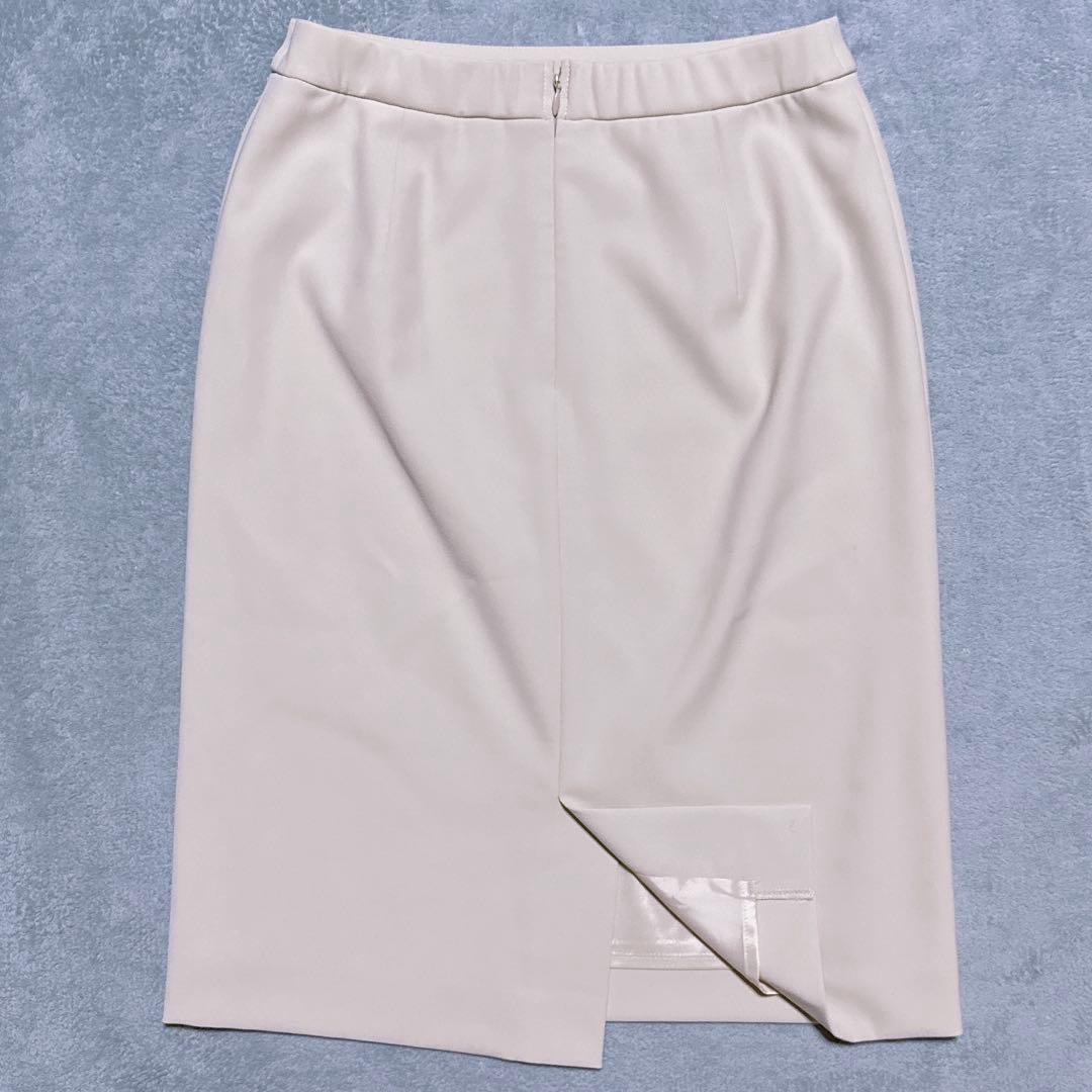 【未使用】INDIVI スーツ ノーカラー スカート 洗濯可能 レディース M