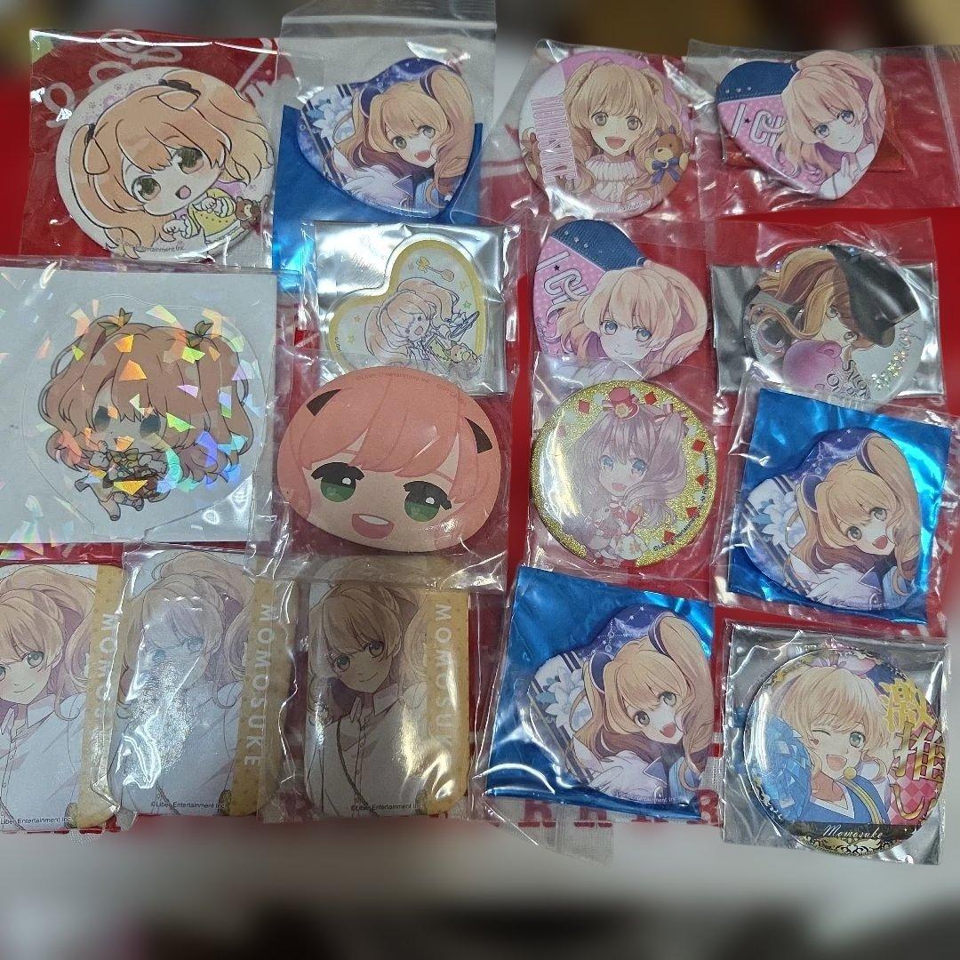 アイ★チュウ 桃助アクリルバッジセット キャラクターグッズ