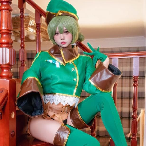 魔法少女にあこがれて 阿良河 キウィ レオパルト　コスプレ衣装