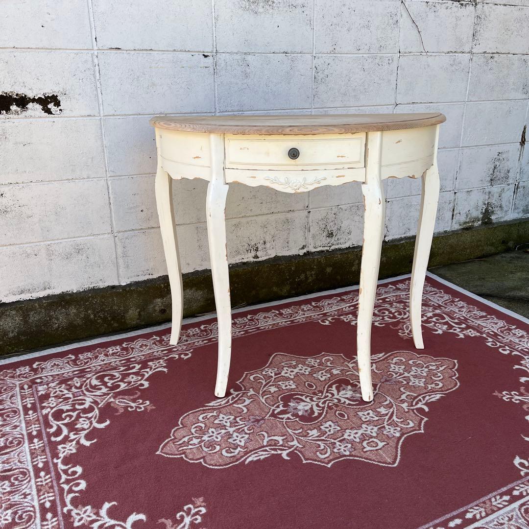 アンティークデザイン◾️木製コンソールテーブル 飾り台 ディスプレイ台 木製棚