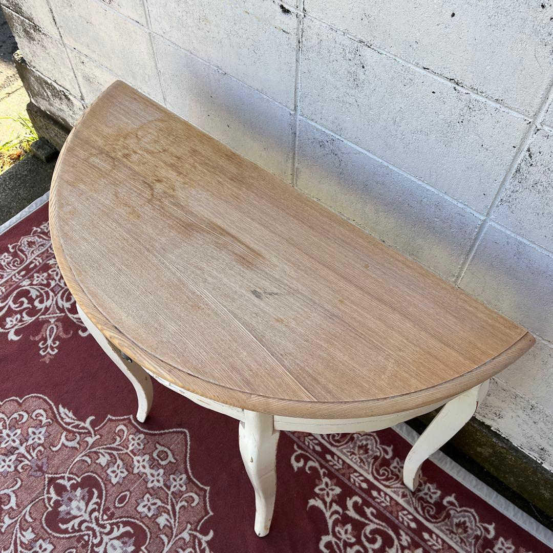 アンティークデザイン◾️木製コンソールテーブル 飾り台 ディスプレイ台 木製棚