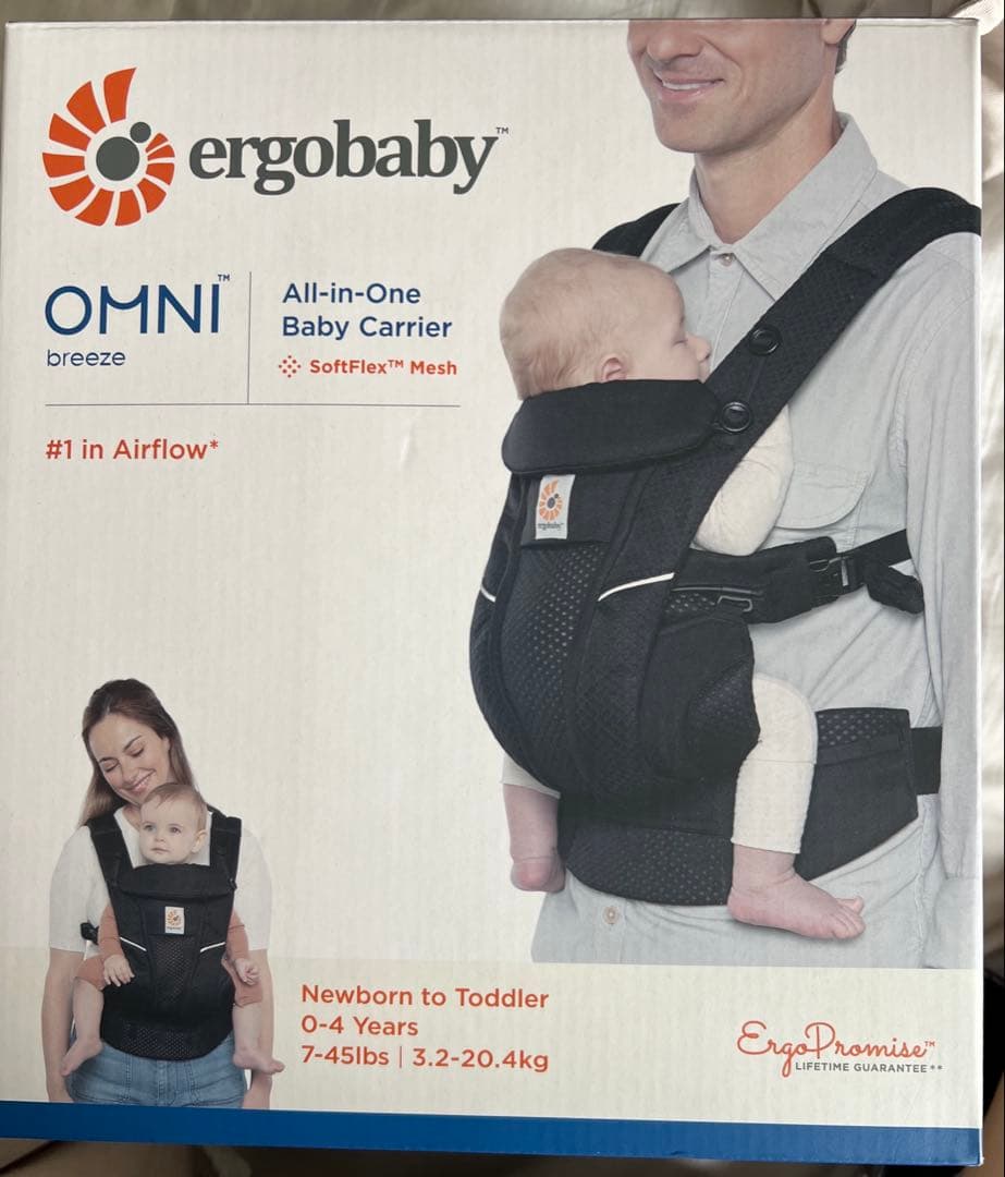 【新品・未使用】エルゴベビー　抱っこ紐　ergobaby omni breeze