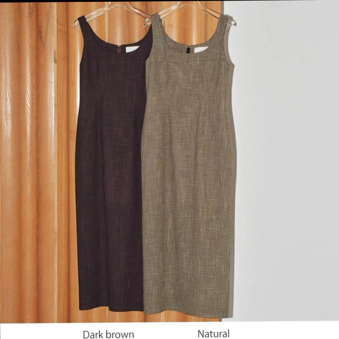 todayful チェックペンシルドレス