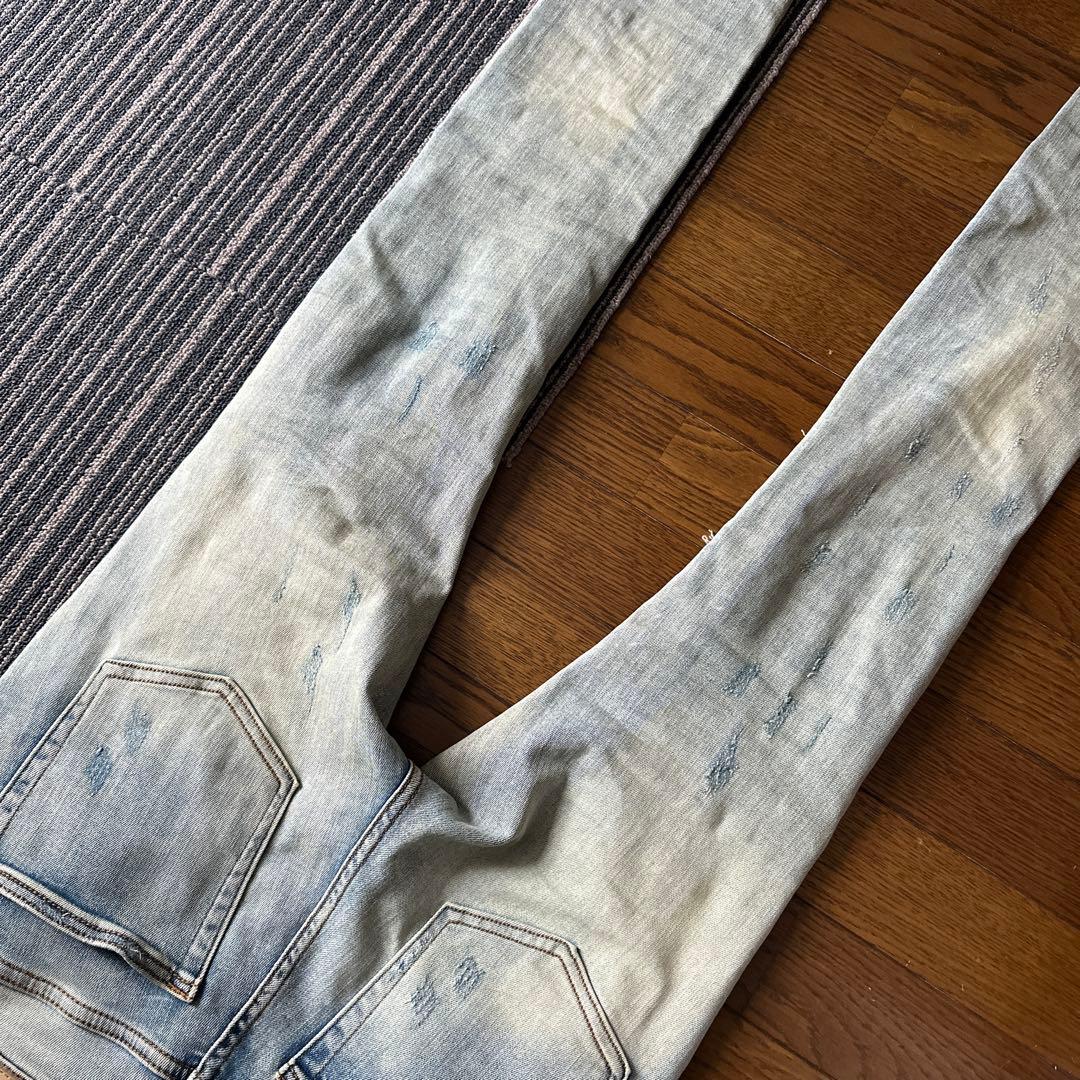 mnml ミニマル X214 STRETCH DENIM ダメージデニムスキニー