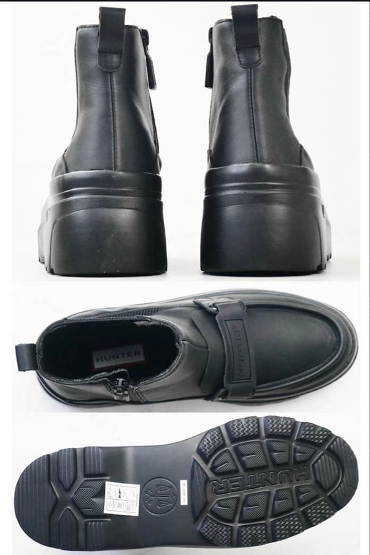 HUNTER リファインド チェルシーブーツ レディース　ローファー