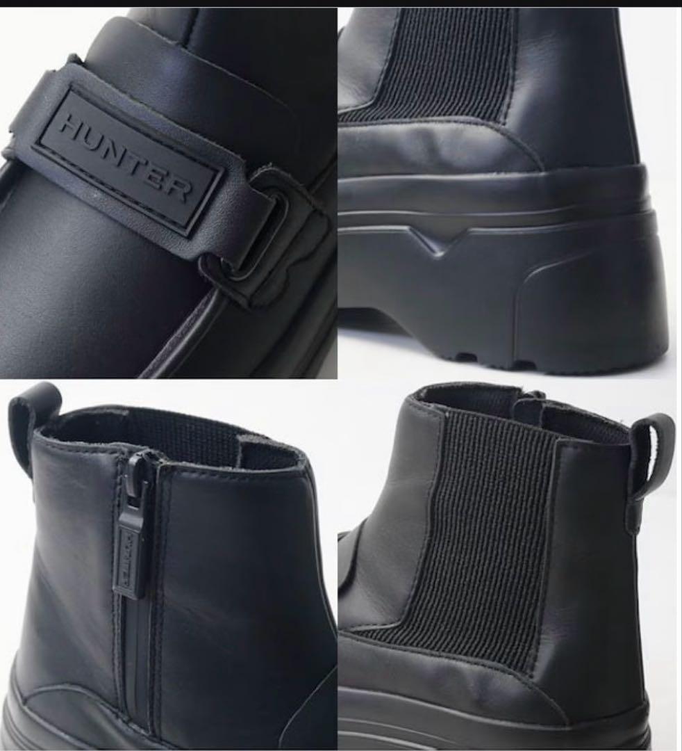 HUNTER リファインド チェルシーブーツ レディース　ローファー