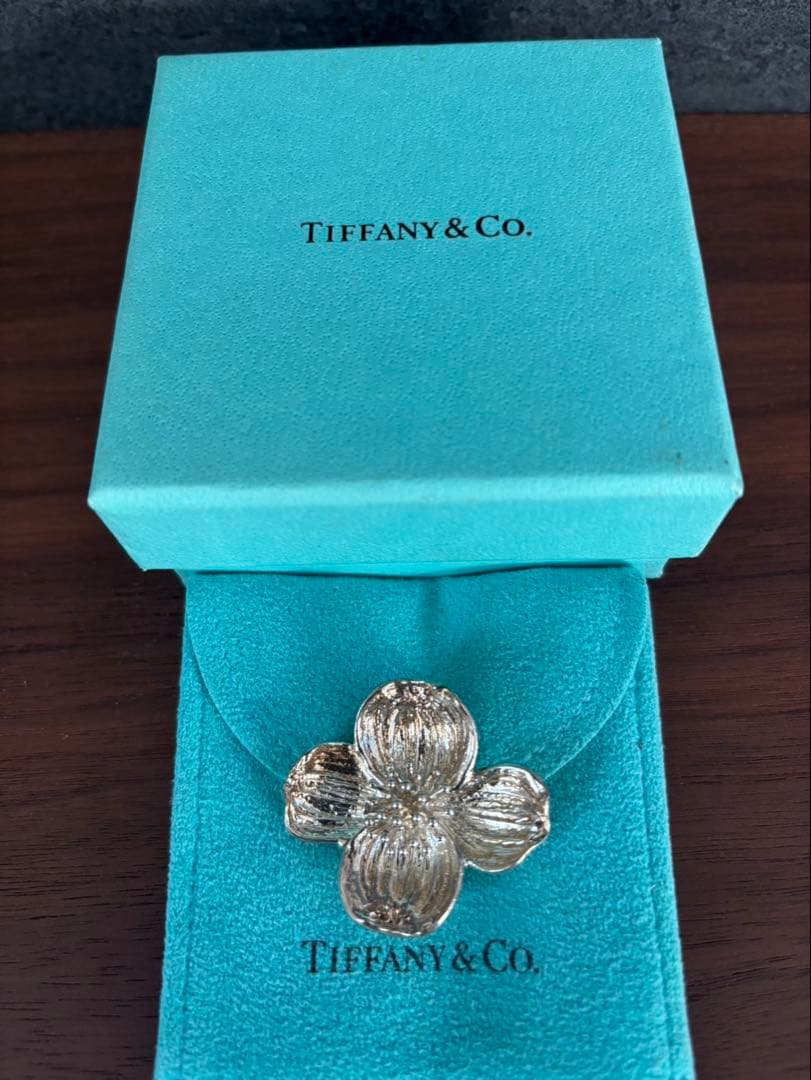 ティファニー　フラワー　ブローチ　シルバー925