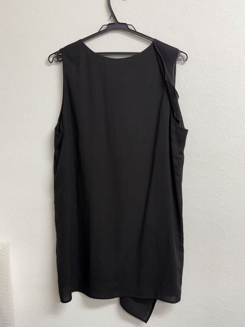 ワイズ y's 黒 ノースリーブ チュニック アシンメトリー サイズ1