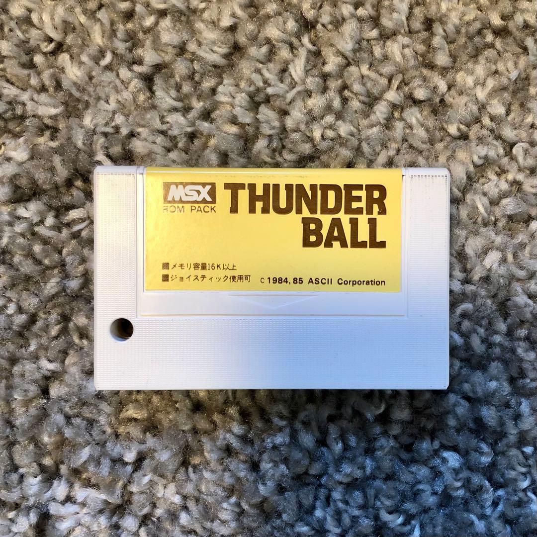 サンダーボール THUNDER BALL MSX ROMカートリッジ