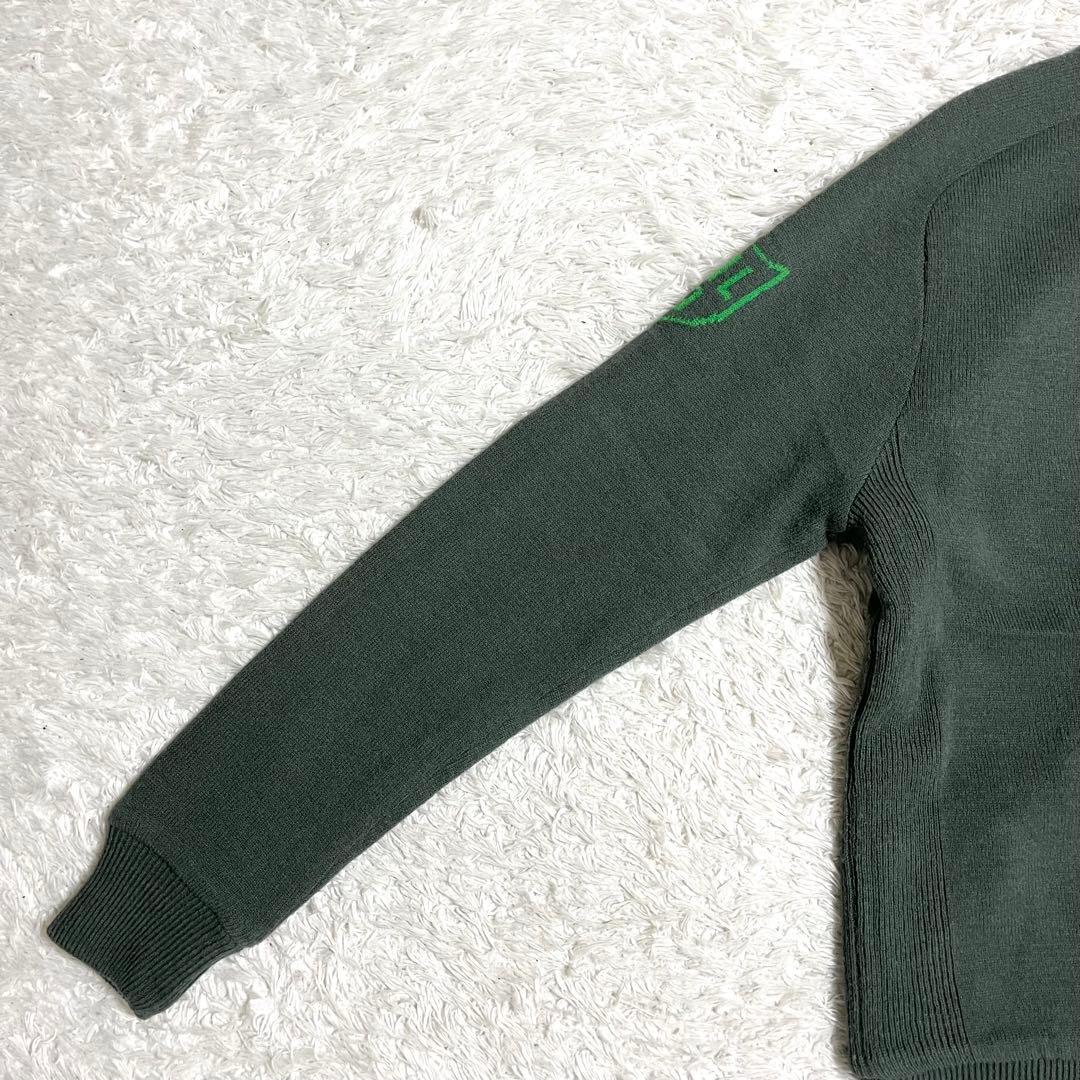 パーリーゲイツ ゴルフウェア トップス スニード ニット セーター 防寒 緑