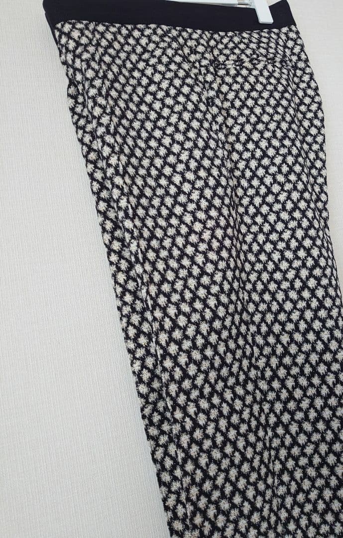 DRAWER ドゥロワー　神崎恵　look掲載　ラメ　ジャガードパンツ/36