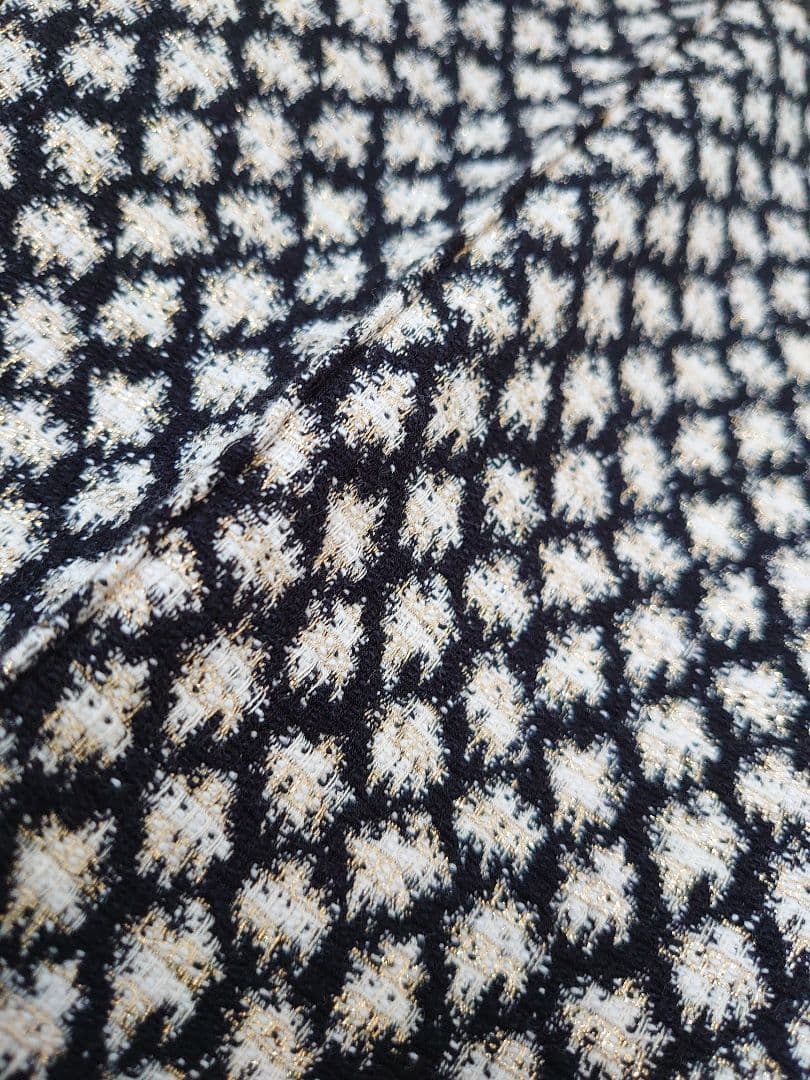 DRAWER ドゥロワー　神崎恵　look掲載　ラメ　ジャガードパンツ/36