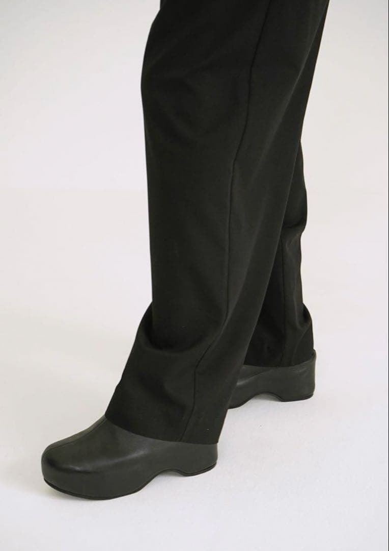 美品CLANE クラネ PLATFORM CLOGS サボ ブラック 37サイズ