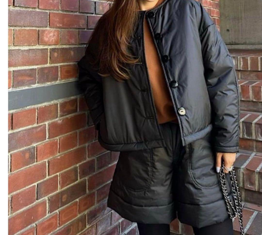 リンカブル パフショートパンツ マットブラック　LINK+ABLE