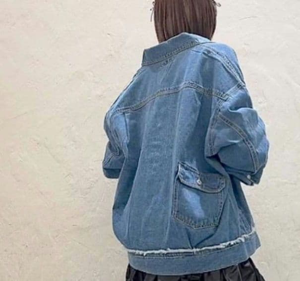 ニコアンド　デニムジャケット　オーバーサイズ　ブルゾン
