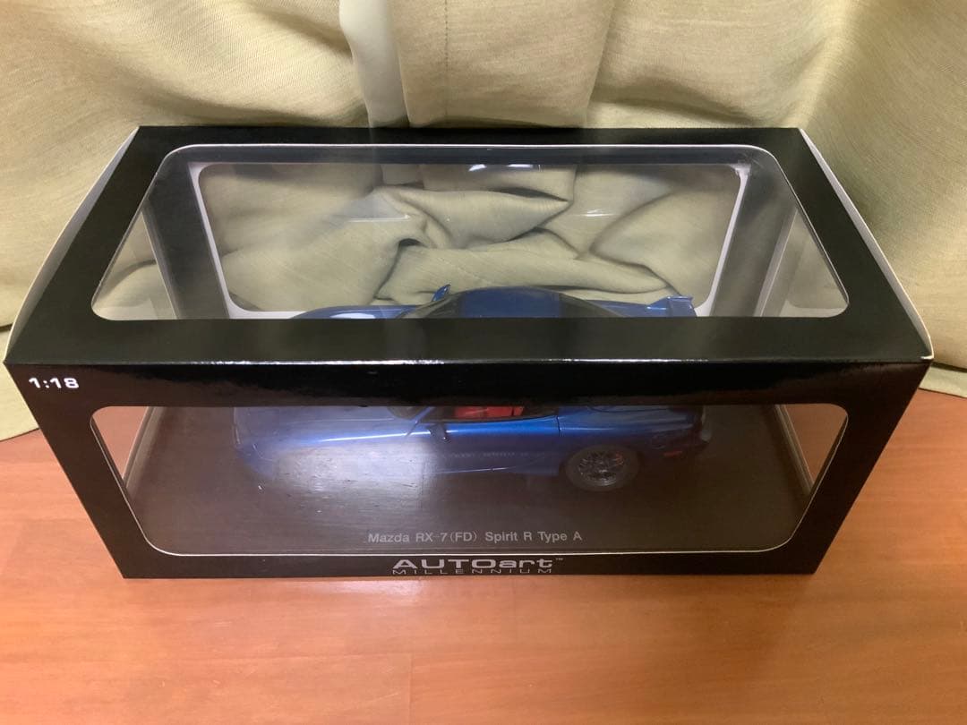 オートアート マツダ RX-7 FD3SスピリットRタイプA ブルー 1/18